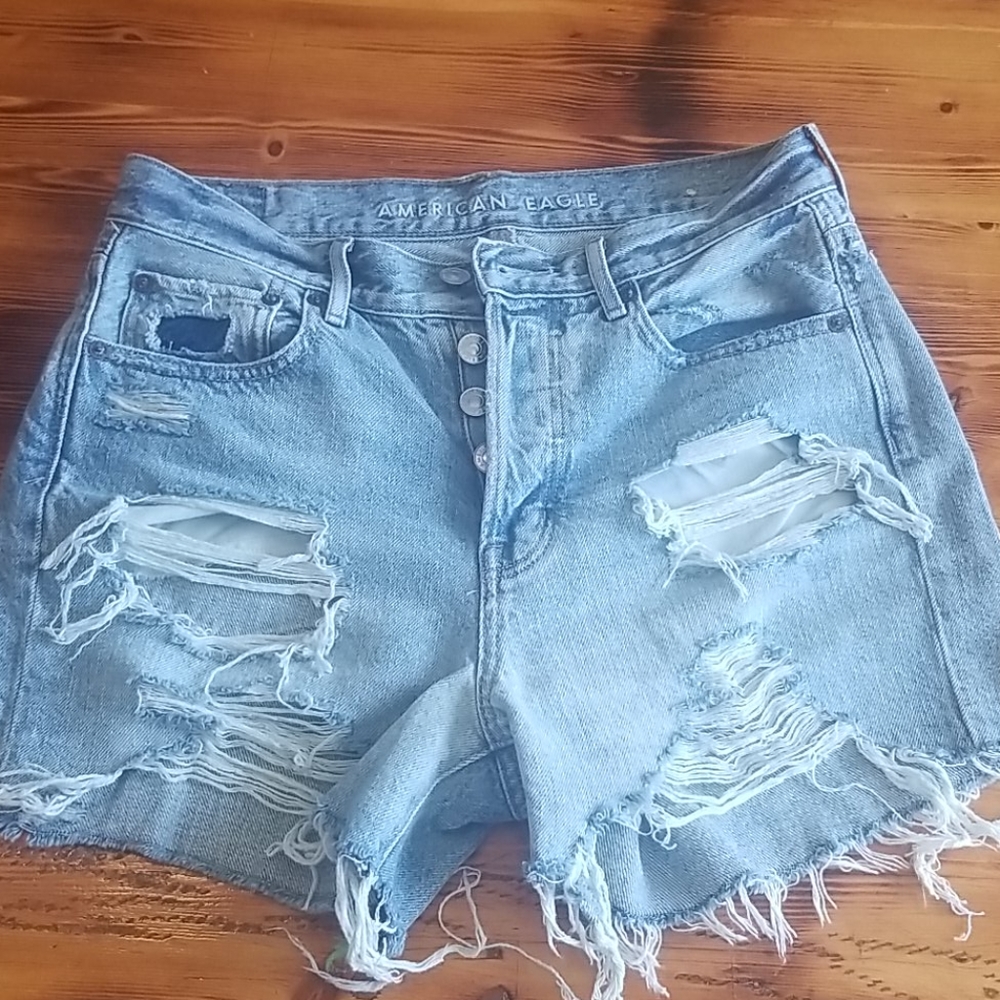 90's Boyfriend Light wash denim shorts